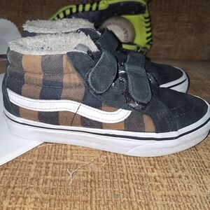 Vans Kids High-Top Sneakers - Black and Brown